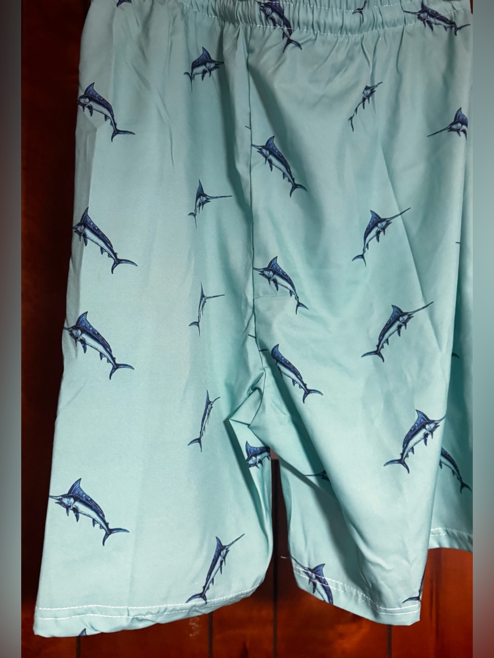 Men's Mint Green Marlin Board Shorts